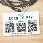 Numériser pour Paypal Venmo CashApp QR Codes