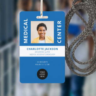 Badge Numéro de photo de l'employé-e-s infirmier autoris