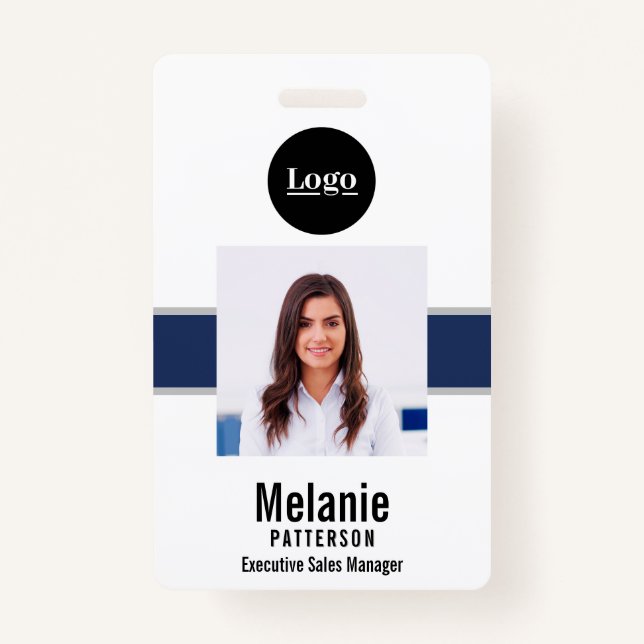 Badge Numéro de photo de l'employé Insigne de sécurité d (Devant)
