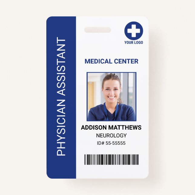 Badge Numéro de sécurité de l'infirmière de l'employé Mé (Devant)