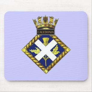 Badge of HMS Caledonia Mouse Pad