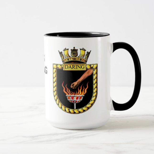 Badge of HMS Daring Mug (Right)