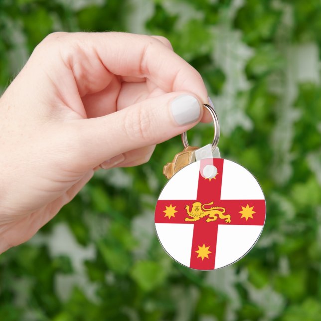 Badge of New South Wales, Australia Keychain (Hand)