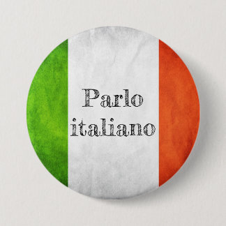 Badge of the Italian flag 3 Inch Round Button