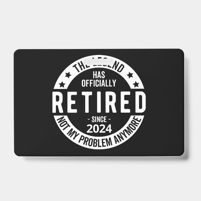 Badge officiellement retraité 2024 (Avant)