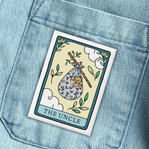 Badge oncle Baby shower Tarot