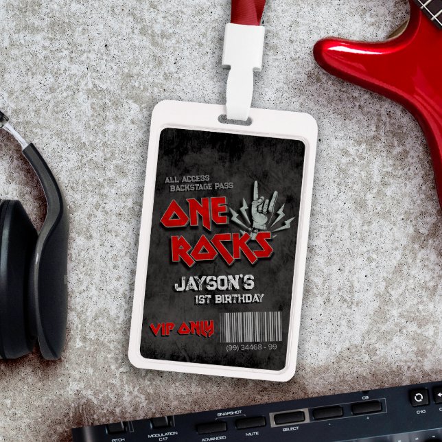 Badge One Rocks - 1er Anniversaire VIP All Access (One Rocks VIP Pass Badge)