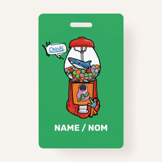 Badge ONIVA ! Gomme Balloune (Devant)