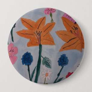 Badge Orange Lilies