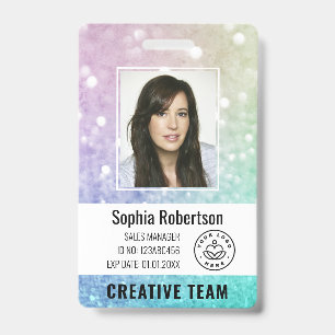 Badge Paillettes holographiques jolies et glamour pour f