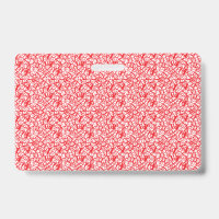 Papier cadeau rouge et orange avec un motif géomét