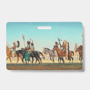 Badge Parade des guerriers par Maynard Dixon