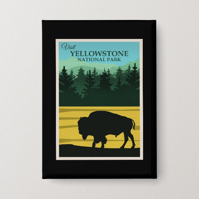 Badge Parc national de Yellowstone (Recto)