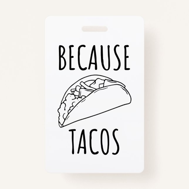 Badge Parce que Tacos (Devant)