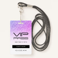 Parties scintillant rose violet Glam VIP Pass 18e 