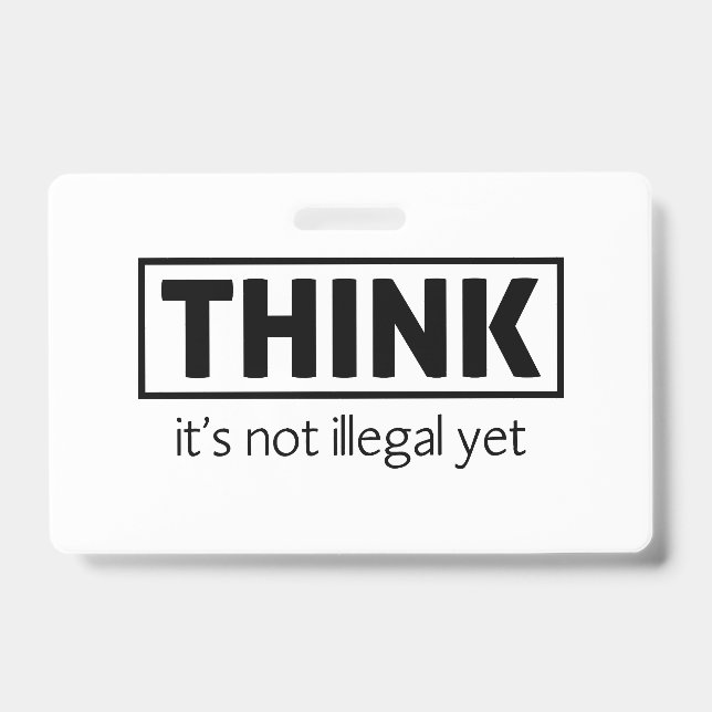 Badge Pas illégal (Front)