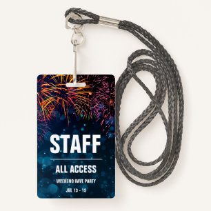 Badge Pass de l'événement Accès du personnel   Finale Fi