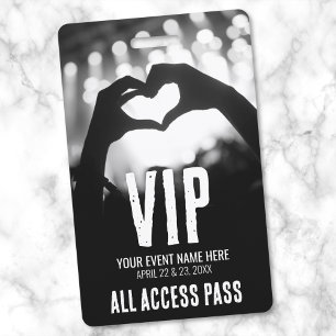 Badge Pass VIP accès à tous les événements