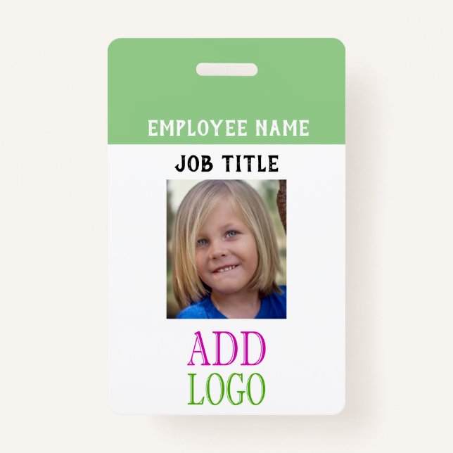 Badge Passage des employés - identification de nom de (Devant)