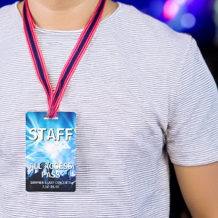 Badge Passe d'accès total au concert de l'équipe STAFF