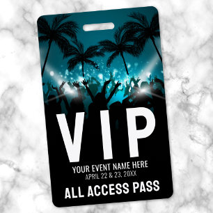 Badge Passe VIP Festival de Musique