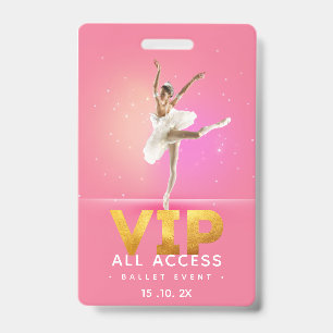 Badge Passeport VIP pour l'événement de ballet