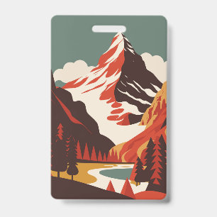 Badge Paysage du Mont Matterhorn