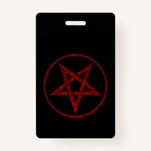 Badge Pentagram Red Devil (Devant)