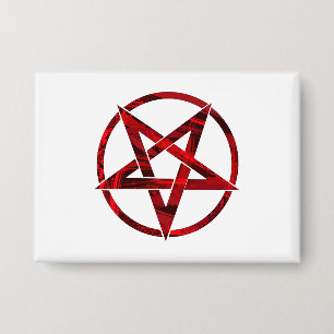 Badge Pentagram Red Devil