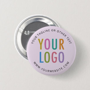 Badge personnalisé avec logo bouton à broche Viole