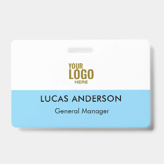 Badge personnalisé en plastique rigide avec pince 