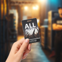 Badge personnalisé pour accès total à un événement
