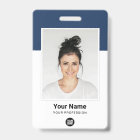 Badge personnalisé pour employé avec grande photo,