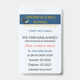 Badge Personnalisé Teacher Badge   Secure