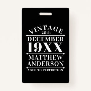 Badge Personnalisé Vintage à la perfection