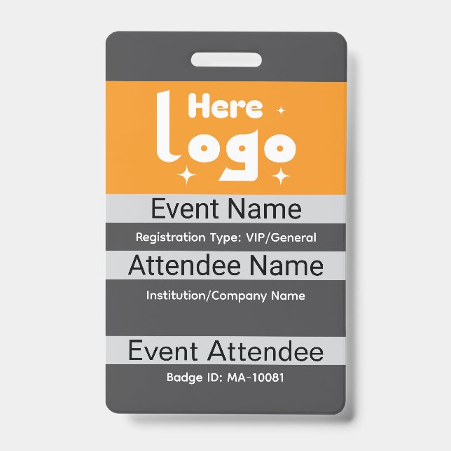 Badge Personnaliser le nom du participant à la conférenc (Avant)