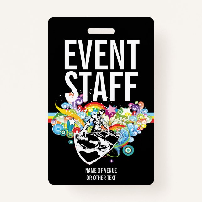 Badge Personnel Idéal Pour Des Concerts Ou Autres Événem (Devant)