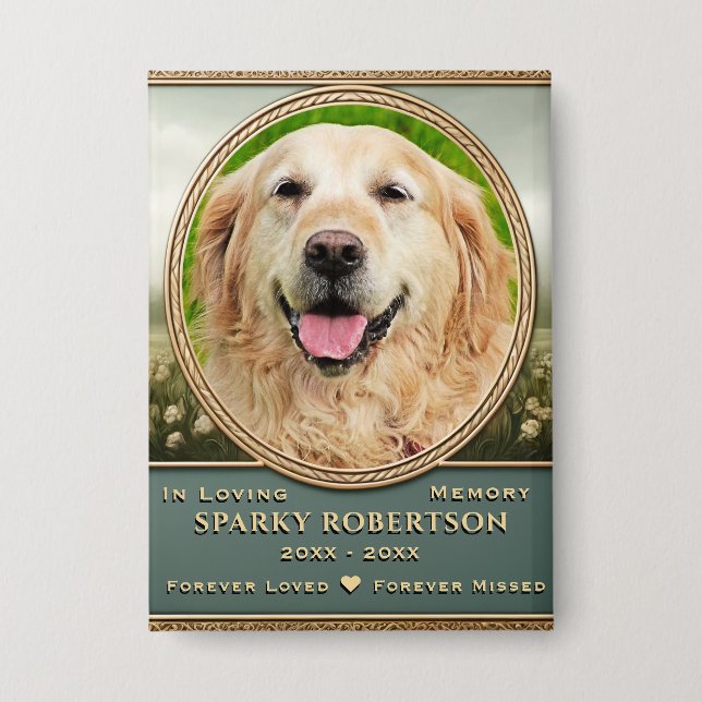 Badge Pet Photo Memorial (Recto)