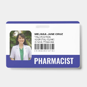Badge Pharmacien du personnel médical hospitalier person