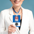 Photo de l'employé Code-barres Logo Nom de l'entre