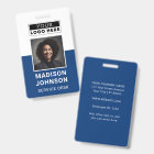 Photo de l'employé personnalisé Logo de l'entrepri