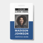 Photo de l'employé personnalisé Logo de l'entrepri