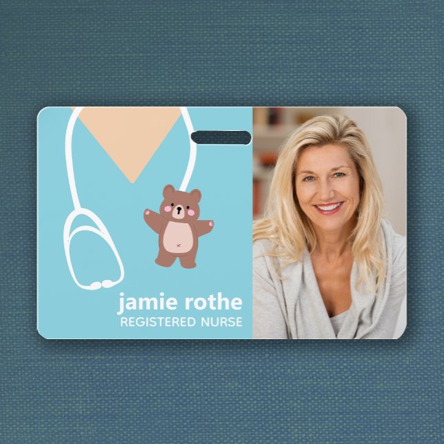 Badge Photo de l'infirmière pédiatrique (Créateur téléchargé)