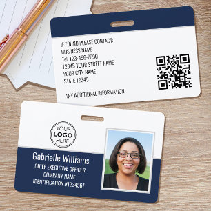 Badge Photo de sécurité de la carte d'identité d'employé