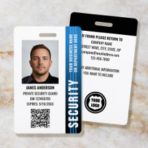 Photo d'identité de garde de sécurité professionne