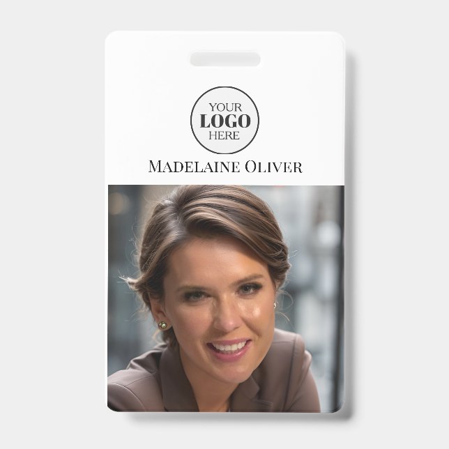 Badge photo d'identité de l'employé (Avant)