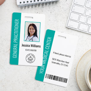 Badge photo d'identité personnalisé pour employé m
