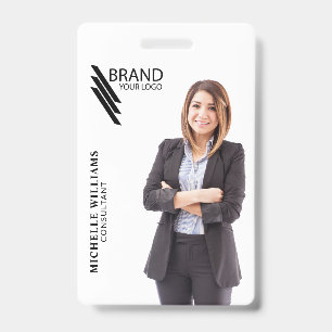 Badge Photo et logo élégants professionnels