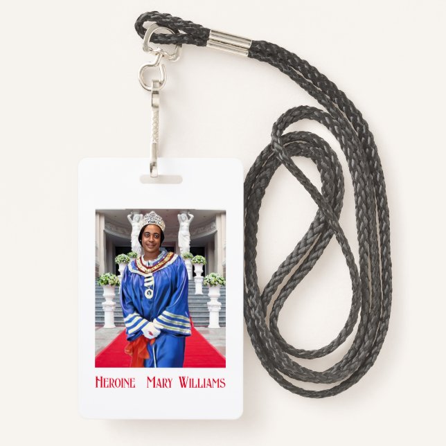 Badge Photo HOJ (Derrière avec lanière)
