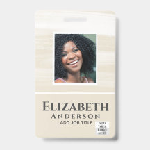 PHOTO-ID Employé VIP PASS Aquarelle Résumé